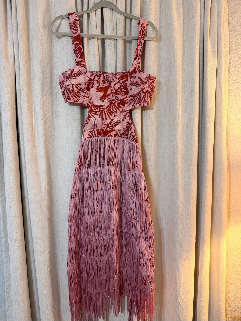 Anthropologie Fringe Midi Dress